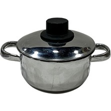 Akıllı Bayi Çelik Mini Tencere Metal Kapaklı