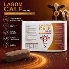 Lagom Calf Bolus Buzağı - Uzun Salınımlı Vitamin ve Minarel Desteği - 30 Adet 30 gr +5 Adet Bolus ve Plastik Yutturma Aparatı Hediyeli