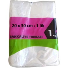 Hakan Ambalaj Bakkaliye Naylon Pe Torba 1'kg Lık 20X30 cm 1 Paket (Takriben 360 Adet)