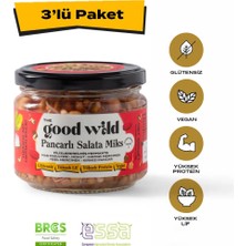 The Good Wild Filizlendirilmiş Fermante Pancarlı Salata Miks | Yemeye Hazır Glutensiz Ürün | Vegan | 3 x 300 Gr
