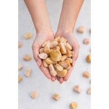 Barış Bazalt Doğaltaş Sarı Krem Dolomit Taşı 1-2 cm - 10 kg Doğal Dekoratif Bahçe Peyzaj Saksı Süs Taşı Yuvarlak Dolomit Taşı