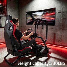 Gameon GOMPRX-6013 Master Pro x Yarış Oyun Simülatörü Kokpiti - Kırmızı/siyah