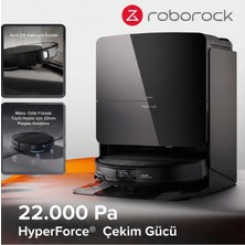 Roborock 7.98CM Ultra Ince Tasarımlı ve 4 cm Yükselebilen Şasili Robot Süpürge - 22.000 Pa Emiş Gücü ve Dolaşmayan Fırça, Yapay Zeka Teknolojili + Mutfak Tartısı