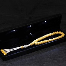 DMR Elegance Gümüş Işıklı Kutulu Altın Kaplama Trabzon Kazaziye Tesbih
