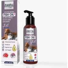 Tasty Vital Kedi ve Köpekler Için Somon ve Hamsi Yağı 200 ml Iştah Açıcı, Göz ve Eklem Desteği, Epa Dha