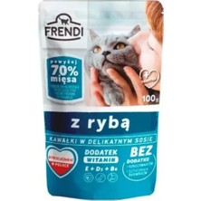 Frendi Soslu Balıklı Tam Kedi Yaş Maması