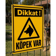 Korkmaz Group Levha Dikkat Köpek Var Uyarı Levhası Pvc Dekota 25X35 cm