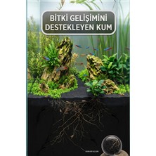 Barış Bazalt Doğaltaş Premium Siyah Bazalt Akvaryum Kumu 5 kg - 0.8-1 mm Doğal Siyah Akvaryum Kumu