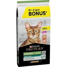 Pro Plan Renal Plus Sterilised Somonlu Kısırlaştırılmış Yetişkin Kedi Maması 10KG + 2kg Hediye