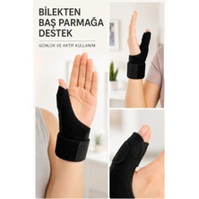 Bucuks Mey Ithalat® Metal Destekli El Bilekliği Ateli Başparmak Destekli De Quervain Bilek Desteği