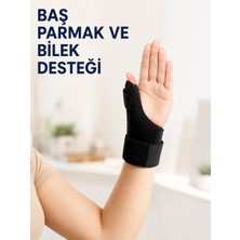 Bucuks Mey Ithalat® Metal Atelli Başparmak Destekli El Bilekliği Ayarlanabilir De Quervain Bilek Desteği