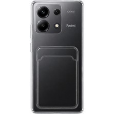 Mopal Redmi Note 13 4g Uyumlu Kartlık Detaylı Şeffaf Silikon Kılıf | Yuki Serisi