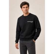 Redline Takes Bisiklet Yaka Kışlık Regular Fit Sweatshirt Siyah