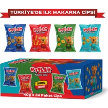 Makarna Cipsi Peynir Ketçap Hot Taco Süt Mısır Çıtır Atıştırmalık 24 Adet x 40 Gram