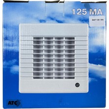 Atc Saf-Ma-01 125 Cam Pencere Tip Tek Yönlü Otomatik Panjurlu Sessiz Fan 185M3/H