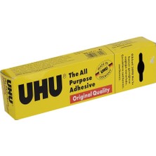 Uhu Sıvı Yapıştırıcı 90 ml Çok Amaçlı Kullanım İçin Şeffaf ve Kolayca Çıkarılabilir