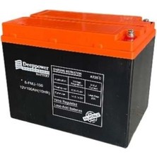 Deeppower 12V 100 Ah Elektrikli Bisiklet Aküsü Deep Cycle (Uzun Ömürlü) Akü.  Yeni Üretim.