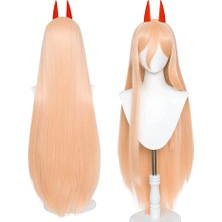 Hitagi Chainsaw Man Anime Power Wig Peruk Cosplay