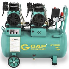 GAP Kompresör Yüksek Emişli Yağsız Teknoloji Hava Kompresörü 50 Lt 4 Hp