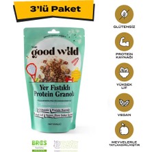The Good Wild Yer Fıstıklı Protein Granola | İlave Şekersiz | Glutensiz Atıştırmalık | Vegan | 3 x 250 gr