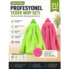 CleanShe Premium Havlu Yedek Mop 2'li Set | İthal Kumaş | Ultra Emici | Elle Silmiş Gibi | Boşluk Üretim Şeklidir