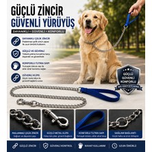 Zampa Köpek Gezdirme Zinciri 2 mm 120 cm Güçlü Metal Klipsli Köpek Tasması Gezdirme Kayışı