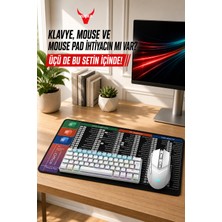 vooka 3’lü Rgb Oyuncu ve Ofis Seti – 89 Tuş Kompakt Klavye, 7200 Dpı Gaming Mouse ve Kısayollu Mouse Pad