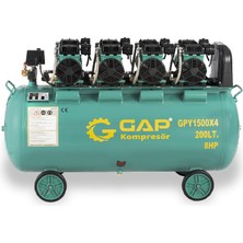 GAP Kompresör Yüksek Emişli Yağsız Teknoloji Hava Kompresörü 200 Lt 8 Hp