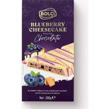 Bolçi Yaban Mersinli Krema Dolgulu Cheesecake Aromalı Bisküvili Beyaz Çikolata 200GR   