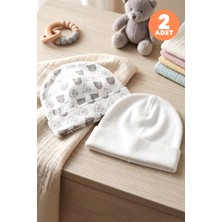 Just Inner Erkek Bebek 2'li %100 Pamuk Bere Ayıcık Desenli Esnek ve Konforlu (582501)