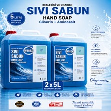 Wbrex Besleyici ve Onarıcı Sıvı El Sabunu 5lt * 2 Adet Ekonomik Boy Okyanus Kokulu
