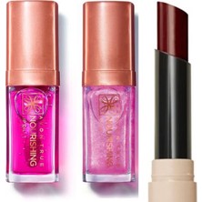 Dudak Yağı Blossom ve Shimmering Petal +Avon Tinted Lip Renkli Dudak Balmı Plum 3lü Paket