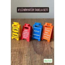 4’lü Minyatür Tabela Seti Ev/ofis