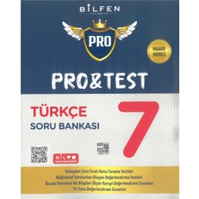 Bilfen Yayıncılık 7.sınıf Pro&test Türkçe Soru Bankası Maarif Model