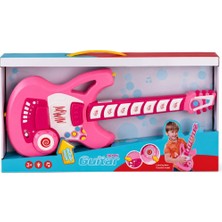 Nacario Mey Ithalat® 4933 Gitar Fonk Tuşlu Askılı Pembe Sesli