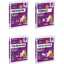 Gizli Yayınları Gizli 2027 5. Sınıf Matematik + Türkçe Fen + Sosyal Müfredatın Gizli Dergisi Seti 4 Kitap Maarif Model