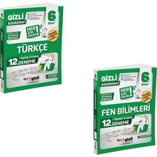 Gizli Yayınları Gizli 2027 6. Sınıf Türkçe + Fen Bilimleri Deneme Seti 2 Kitap Maarif Model