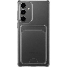 Mopal Samsung Galaxy S24 Ultra Uyumlu Kartlık Detaylı Şeffaf Silikon Kılıf | Yuki Serisi