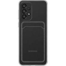 Mopal Samsung Galaxy A33 Uyumlu Kartlık Detaylı Şeffaf Silikon Kılıf | Yuki Serisi