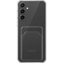 Mopal Samsung Galaxy S24 Fe Uyumlu Kartlık Detaylı Şeffaf Silikon Kılıf | Yuki Serisi