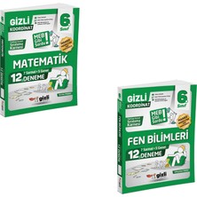 Gizli Yayınları Gizli 2027 6. Sınıf Matematik + Fen Bilimleri Deneme Seti 2 Kitap Maarif Model