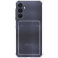 Mopal Samsung Galaxy A25 Uyumlu Kartlık Detaylı Şeffaf Silikon Kılıf | Yuki Serisi
