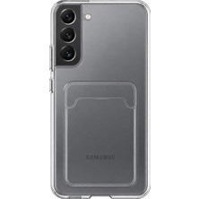Mopal Samsung Galaxy S22 Plus Uyumlu Kartlık Detaylı Şeffaf Silikon Kılıf | Yuki Serisi