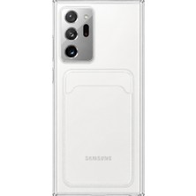Mopal Samsung Galaxy Note 20 Ultra Uyumlu Kartlık Detaylı Şeffaf Silikon Kılıf | Yuki Serisi