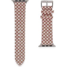 Zamerya Watch 38MM Karo Motif Kordon - Pembe