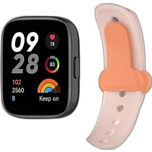 Zamerya Redmi Watch 3 Origin Silikon Kordon (Saat Değildir) - Pudra
