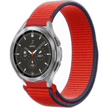 Zamerya Watch 22MM Hasırlı Cırtcırtlı Kordon - Kırmızı