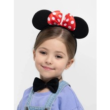 Zamerya Minnie Mouse Kostüm Seti Taç Kuyruk Papyon Gösteri Seti