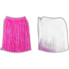 Zamerya Neon Pembe Hawaii Parti Eteği 40 cm