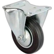 Zamerya Servis Tekeri - Tablalı Siyah Sabit - Çap 80 mm